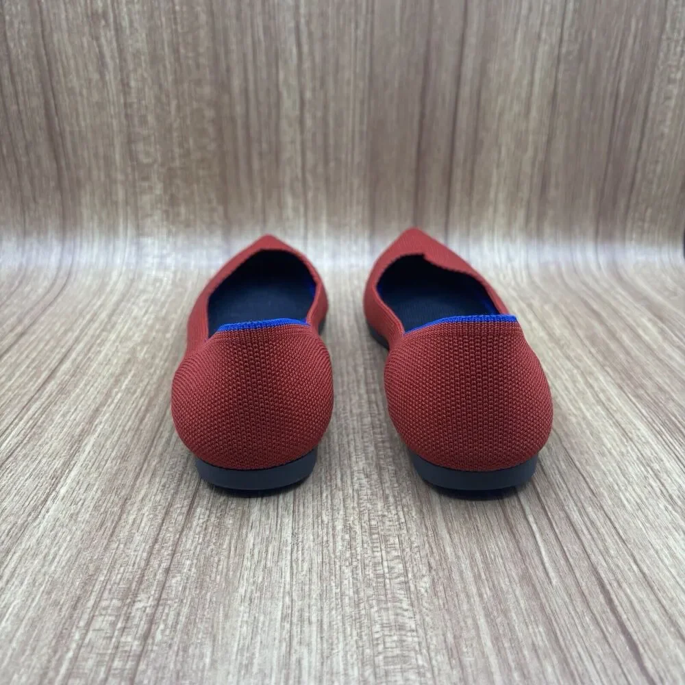 Rothy’s The Point Women's Size US 6.5 Red Comfort‎ Shoes Flats